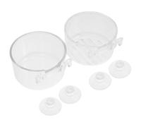 YARNOW Fish Feeder 2Pcs Mini Shape Food Holder Floating Feeding Tray for Aquarium with Bloodworm and Water Grass Containers for Small Fish
