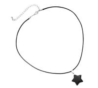 YARNOW Five-point Star Pendant Necklace for Women Chic Natural Stone Charm Jewelry Stylish Clavicle Chain Accessory for Teen Unique Gift for Parties and Daily Wear