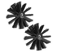 YARNOW Flexible Rod Chimney Brush Head and Dryer Vent Cleaning Brush Kit 2Pcs for Fireplace and Air Conditioning Vent Maintenance