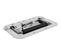 YARNOW Flight Case Heavy Duty Recessed Pull Handle 6.3 Inch Metal Cover Ring Handle for Toolbox Drawer and Outdoor Vehicle Use