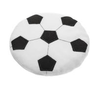 YARNOW Flying Disc Satisfies Hunting Instinct Soft Plush Soccer-shape Sturdy Plastic and Plush Material, for Throwing and Playing with Pets and Fights Boredom for Dogs and Pets