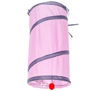 YARNOW Foldable Cat Tunnel Comfortable Polyester Pet Hideout for Cats and Kittens Cozy Sleeping Nest Bed for Indoor Use Sofa Floor and Car Durable Single Layer Play Tube for Rest and Fun