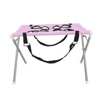 YARNOW Foldable Dog Grooming Hammock: Portable Pet Sling with Stand - Pink Foldable Grooming Stand - Pet Care Accessories for Small Dog Cat Caring