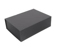 YARNOW Foldable Magnetic Closure Box with Lid, Black Paper Packaging for Small Business, Collapsible Present Box for Proposals, Birthdays, Christmas and Jewelry Storage