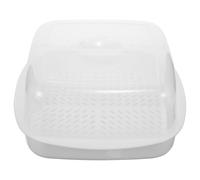 YARNOW Food Steamer Container Steamed Rack Honeycomb-shaped White Pp Microwave Steamer Resistant to Cold and High Temperature Easy to Clean for Microwave Use