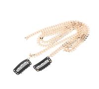 YARNOW French Vintage Golden Wheat Ear Hair Chain Metal Clips 2pcs Easy and Secure Attachment, Versatile Updo Accessory for Women for Parties and Festivals