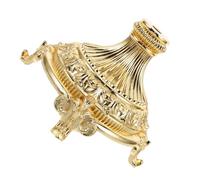 YARNOW Fruit Plate Stand Base Built to Last Golden Zinc Alloy with Unique Middle Eastern American Style and Easy to Clean Display Stand for Home Decor