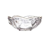 YARNOW Fruit Salad Container Elegant Table Presentation and for Dessert Serving Stylish Hexagon Glass Ice-Cream Bowl with Smooth Bowl Mouth, Fine Grinding Finish