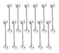 YARNOW Furniture Cam Fittings 20 Sets with Metal Connecting Dowels Double-Ended Rods for Cabinet Hardware Installation in Living Cabinets and Kitchen Shelves