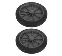 YARNOW Garbage Can Wheels Replacement 2Pcs Outdoor Solid Rubber Wheels with Axle for Large Trash Bins and Garage Waste Containers