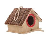YARNOW Garden Wooden Bird House Lightweight Natural Nest for Outdoor Bird Feeding for Attracting Sparrows and Easy to from Trees Porches