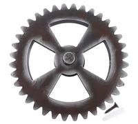 YARNOW Gear Made of Iron Industrial Style round Wall Hanging Decoration Retro Chic Home Wall Decor for Living Room and Indoor Spaces