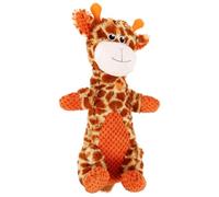 YARNOW Giraffe Plush Dog Squeaky Interactive Chew for Puppies Small Dogs Pet Sturdy Cartoon Shape