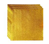 YARNOW Golden Aluminum Foil Wrappers 200 Pcs 6X6 Inch Candy Foil Paper for Chocolate Packaging Party Favors and Wrapping Sheets