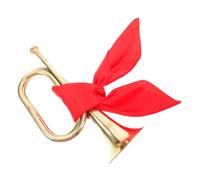 YARNOW Golden Copper Bugle with Comfortable Grip Musical Instrument and Easy to Handle Design, for Bands and Performance, Beginners Bugle Trumpet for Orchestra and Marching