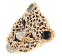 YARNOW Golden Leopard Head Brooch Pin with Versatile Pin Design Made of Zinc Alloy, Unique Stylish Animal Motif Lapel Badge for Coat and Suit Accessories