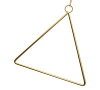 YARNOW Golden Metal Triangle Wreath Frame Ring for DIY Making A Wreath, Wear-resistant Flower Fixing Accessory, for Green Leaves and Roses in Home Decorations