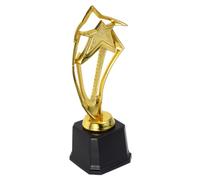 YARNOW Golden Star Trophy Award Plastic Hollow out Design with Base for Award Ceremony and Spelling Bee Classroom Supplies Decoration