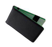 YARNOW Golf Scorebook Pu Leather Black Golfing Recording Tool Portable Scorekeeping Notebook for Course Use