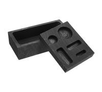 YARNOW Graphite Mold for Refining 2Pcs 5-in-1 with 1Kg Melting Crucible, Multi-Functional Casting Mold for Brass, Aluminum, Copper, and Silver Scrap Metal