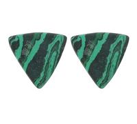 YARNOW Green Emerald Guitar Picks 2pcs Large Triangle Bass Acoustic Plectrums with Fingertip Protection for Musicians and Portable Guitar Accessories