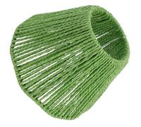 YARNOW Green Paper Rope Woven Lampshade with Iron Frame, Universal E27 E14 Compatible, Not Easy to Deform, Protects Eyes, Simple and Elegant Decorative Light Shade for Home or Restaurant