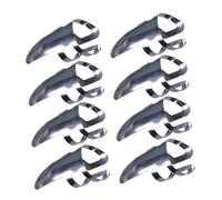 YARNOW Guitar Finger Picks 9pcs Protect Fingers and Fingernails Stainless Steel Silver Sturdy Forefinger Single Picks for Bass and Guitar Suitable for Music Playing and Learning
