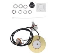 YARNOW Guitar Pickup Piezo Microphone and Tuner for Acoustic Guitar Multi Functional Humbucker Transducer for Soundhole and Bridge