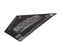 YARNOW Guitar String Action Gauge Ruler Fret Rocker Tool with High Precision Graduations Black Geometric Pattern for Electric and Acoustic Guitar Luthier Measurement