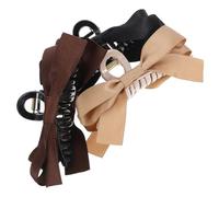YARNOW Hair Claw Clips Large Bow Lightweight Plastic and Polyester 3 Pcs Decorative Hair Clips, Easy to Use and Not Easy to Fade for Women for Everyday Use and Cleaning the House
