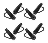 YARNOW Hair Dryer Cord Strain Relief Boots 8Pcs, Black Universal Rubber Cable Protector Sleeves for On The Go Styling and Home Use