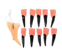 YARNOW Halloween Witch Nose and Zombie Fingernail Props Lightweight Latex Makeup Accessories for Cosplay Costume Parties and Haunted House Decorations