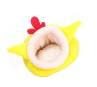 YARNOW Hamster Cotton Nest 5 Pcs Chick Style Warm Pet Bed Super Cute Yellow Easy to Wash for Hamsters and Hedgehogs Suitable for Couch Car