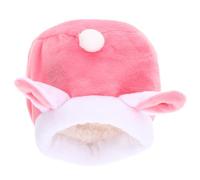 YARNOW Hamster Nest Guinea Pigs Hideout Bed Hedgehog Hamster Warm House Unicorn Shape Rats Hut Rabbit Cool Plush Hamster House Pet Animal Rat Cave House Cages Snug Bunk Cotton Pink