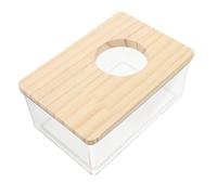 YARNOW Hamster Sand Bath Container Bathtub for Gerbils Dwarf Hamsters Small Pets Comfortable Design for Self Cleaning Observation Bathing Accessory for Cage
