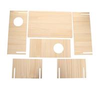 YARNOW Hamster Wooden Nest Hideout House 32x20x13cm Rectangular Maze Plaything Decorative Pet Sleeping Nest Shelter for Hamsters and Small Rodents