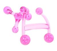 YARNOW Handheld Muscle Massage Tool 2Pcs Set Pink Mini Manual Massager for Neck Shoulder Acupressure and Essential Oil Therapy