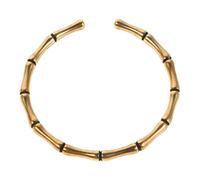 YARNOW Handmade Bamboo Cuff Bracelet for Women Open Irregular Bangle with Smooth Polished Finish Nature-inspired Design Symbolizing Peace and Protection Comfortable Everyday Jewelry