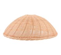 YARNOW Handmade Rattan Woven Lampshade Khaki Finish, Easy to Install Decorative Diffuse Lighting for Living Room and Restaurant Rustic Simple Style