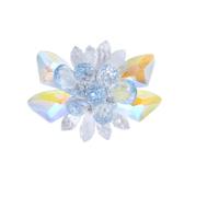YARNOW Handmade Shoe Accessory for Women Blue Shoe Clip Elegant Glass Instant Decoration Can be Attached on Front Side or Back Suitable for Daily Life and Parties