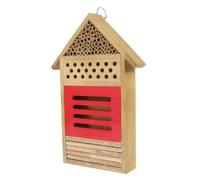 YARNOW Handmade Wooden Bee Hive Box for Garden Pollinators, Natural Wooden Bee House with Queen Mating Chamber, Beekeeping Supplies for Outdoor Use