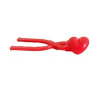 YARNOW Heart-Shaped Snow Sphere Maker Clip Large Red Snow Ball Making for Outdoor Accessory Sturdy Winter Outdoor