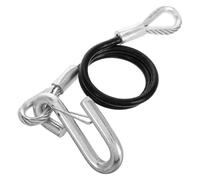 YARNOW Heavy Duty 3500lbs Trailer Safety Cable Spring Steel Wire and Hook, Self-Coiling Tow Rope for Truck SUV ATV, Sturdy Towing Accessory for Road and Boat Trailers