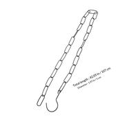 YARNOW Heavy Duty Iron Hanging Chain with Hooks for Clothes Display in Shops and Clothing Stores Black Stylish Garment Hanging Chain Preventing Loosening for Clothes