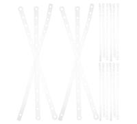 YARNOW Heavy Duty Plastic Clothes Hanger Connector Strips 30Pcs for Retail Display and Home Closet Space Saving Organisation