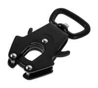 YARNOW Heavy Duty Quick Release Metal Spring Snap Hook 25Mm Matte Black Dog Leash Clip with Swivel for Outdoor Pet Lead and Collar Linking