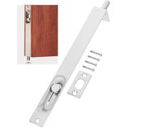 YARNOW Heavy Duty Security Slide Lock Flush Bolt Latch Stainless Steel Concealed Door Lock Design Screws Easy to Install Internal Doors