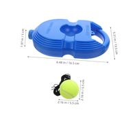 YARNOW High Bounce Tennis Trainer Set with Elastic Balls and Anti-slip Base Portable Tennis Rebounder Kit for Self-practice Training Suitable for Beginners and Advanced Indoor Outdoor Use