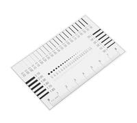 YARNOW High Precision Flaw Detection Film Ruler for Measuring Line Width and Diameter Defects Multifunctional Plastic Design, for Badge Cards and Line Rulers in Laboratories and Factories