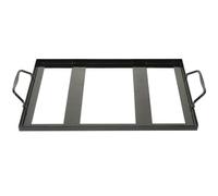YARNOW Himalayan Salt Cooking Block Tray Holder Metal Steel Himalayan Rock Salt Block Cooking Plate Tray for Cooking Grilling Cutting Serving